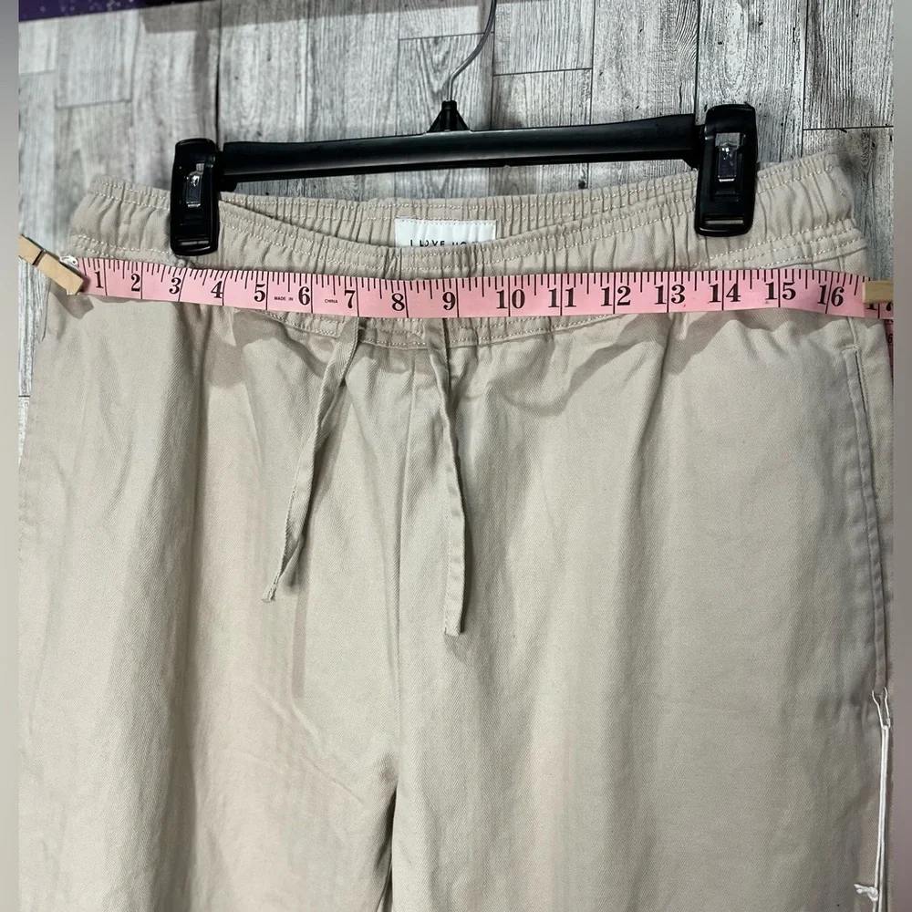 I Love Ugly Men’s Cargo Clean Sebastian Pants in Bone 100% cotton Sz Medium